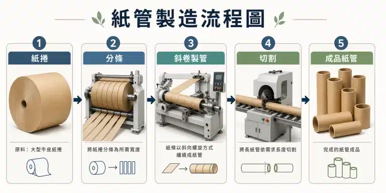 紙管製造流程圖